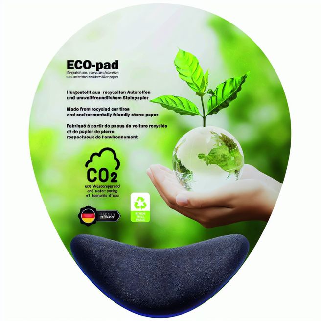 ERGO ECO-pad, Mauspad  200 x 240 mm, ca. 2 mm dick, HB Grau