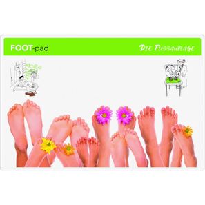 FOOT-pad Fußunterlagen für Ärzteliegen, 60 x 40 cm, 1,4 mm dick