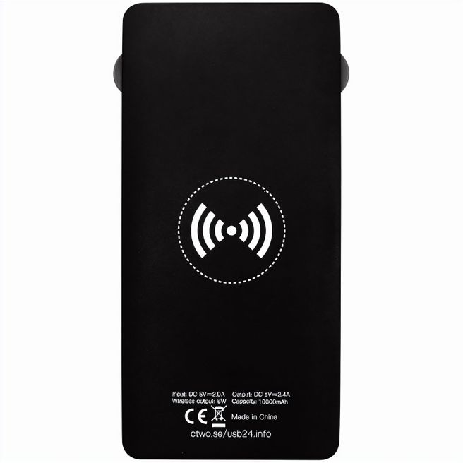 All in One QI -charger Powerbank 10000 mAh