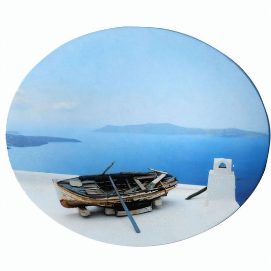 Mousepad QUADRO-pad, Form Oval, 200 x 240 mm, 1,6 mm dick (Bild 1)