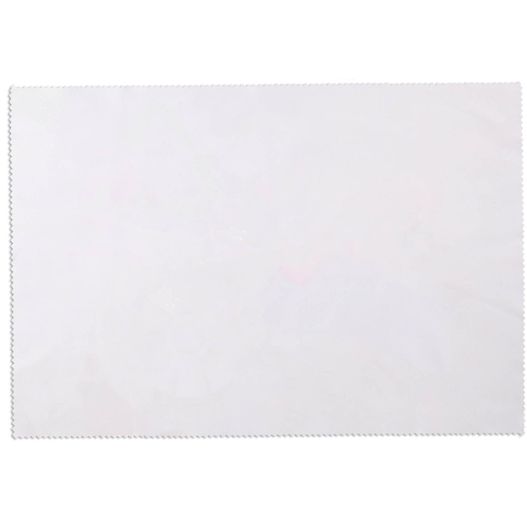 RPET Mikrofasertuch 250 g Fotodruck Format 29,7 x 19,8 cm Zickzack-Schnitt (Bild 1)