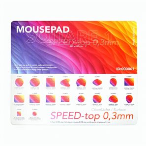 Mousepad QUADRO-pad, Form Square 1, 240 x 200 mm, 1,5 mm dick