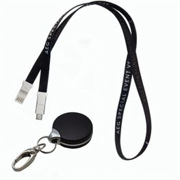 Produktabbildung CIRCLE 3 in 1 Lanyard-Ladekabel mit Sicherheitsverschluss CIRCLE 3 in 1 Lanyard-Ladekabel mit Sicherheitsverschluss