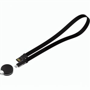 CIRCLE 3 in 1 Lanyard-Ladekabel mit Sicherheitsverschluss