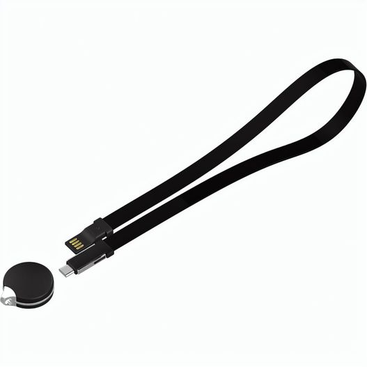 CIRCLE 3 in 1 Lanyard-Ladekabel mit Sicherheitsverschluss (Bild 1)