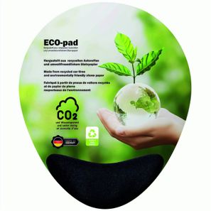 ERGO ECO-pad, Mauspad  200 x 240 mm, ca. 2 mm dick, HB schwarz