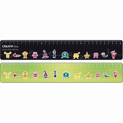 Creatif-Lineal 310 x 50 mm beidseitig bedruckt