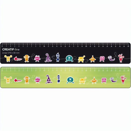 Produktabbildung Creatif-Lineal 310 x 50 mm beidseitig bedruckt Creatif-Lineal 310 x 50 mm beidseitig bedruckt (Bild 1)