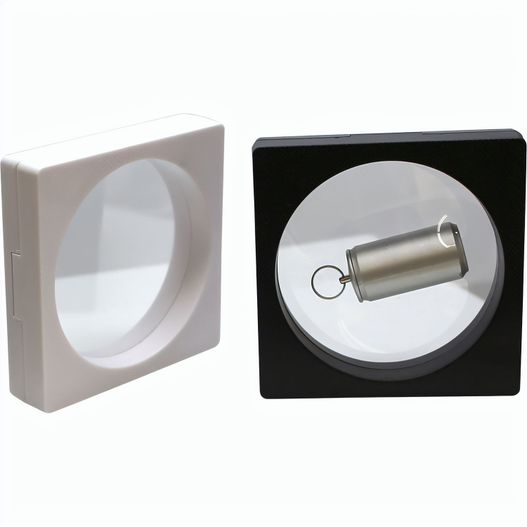 FRAME-box 90 x 90 x 20 mm Fenster rund ca. 75 mm Durchmesser (Bild 1)