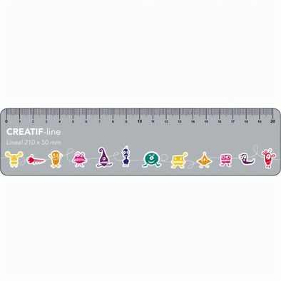 Produktabbildung Creatif-Lineal 210 x 50 mm 1-seitig bedruckt Creatif-Lineal 210 x 50 mm 1-seitig bedruckt
