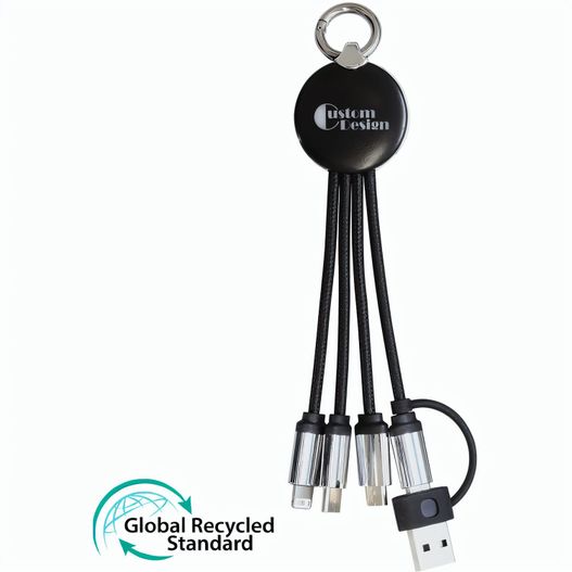 RPET LOGO-light Ladekabel 5 in 1 (Bild 1)