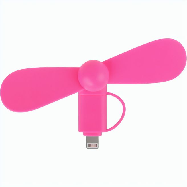 2 in 1 PROMO-Ventilator mit Lightning (Apple) und Type C USB  Anschluss