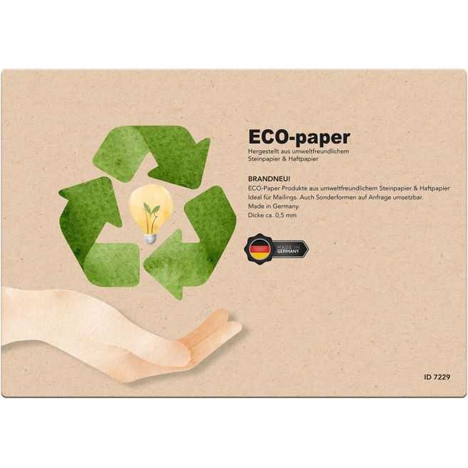 Produktabbildung ECO-paper, A3 420 x 297 mm, ca. 0,5 mm dick ECO-paper, A3 420 x 297 mm, ca. 0,5 mm dick
