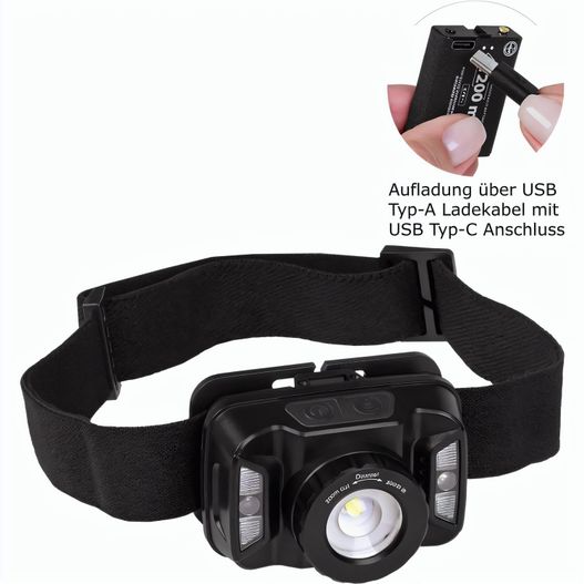 Aufladbare LED Stirnleuchte mit Sensorfunktion "Focus Head Light Charge 220 L" (Bild 1)