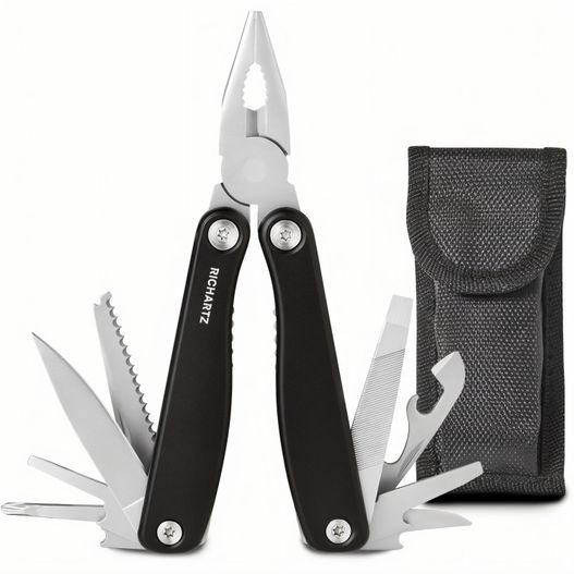 ein multi-tool mit einem schwarzen gehäuse und einem paar scheren CRAFTER tool (Bild 1)