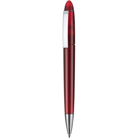ein roter stift mit silberner spitze Kugelschreiber HAVANNA TRANSPARENT (Bild 1)