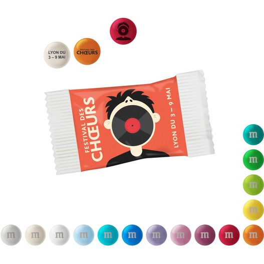 Personalisierte M&M'S® Schokolinsen im Papiertütchen, 7 g (Bild 1)