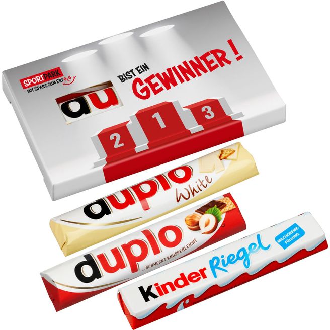3er Duplo-Pack (1 Duplo klassisch + 1 Duplo weiß + 1 Kinder Riegel)