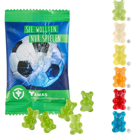Unifarbene Premium-Bärchen, 15 g im konventionellen Tütchen (Bild 1)
