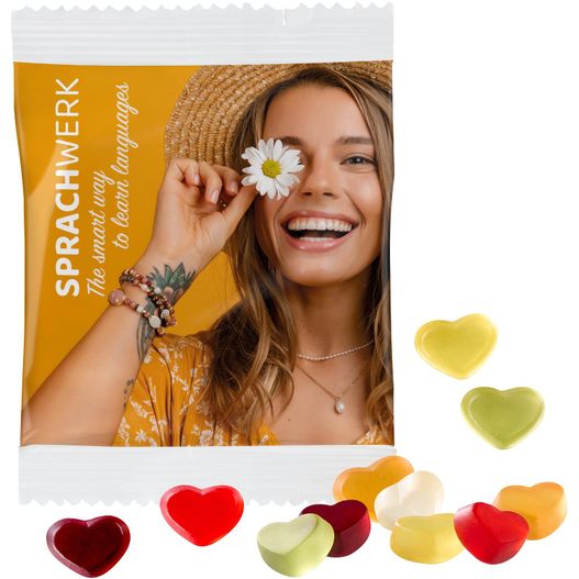 VEGANE Fruchtgummi STANDARD-Formen 20 g im kompostierbaren Tütchen (Bild 1)