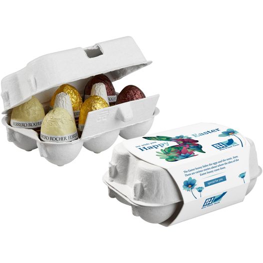 Produktabbildung 6er Ostereier-Karton mit Ferrero Rocher Eiern 6er Ostereier-Karton mit Ferrero Rocher Eiern (Bild 1)