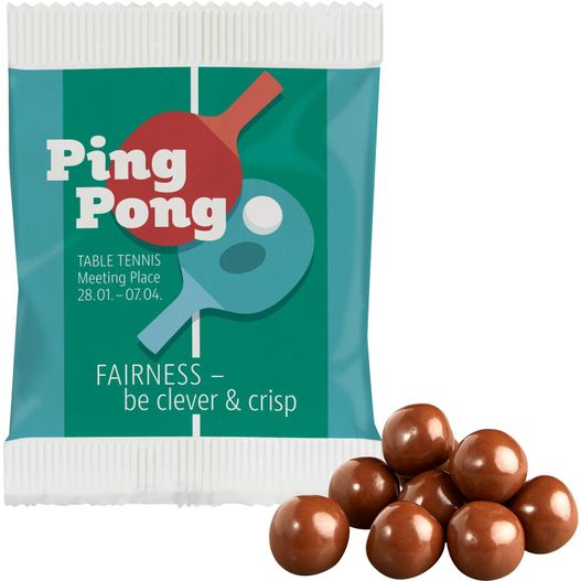 Schokoknusperkugeln im Papiertütchen (Bild 1)