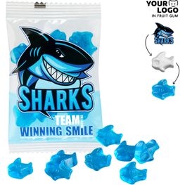 Fruchtgummi INDIVIDUELL 15 g, VEGAN im kompostierbaren Tütchen