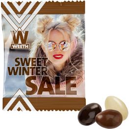 Weihnachtsmandeln im konventionellen Tütchen - Schokolade