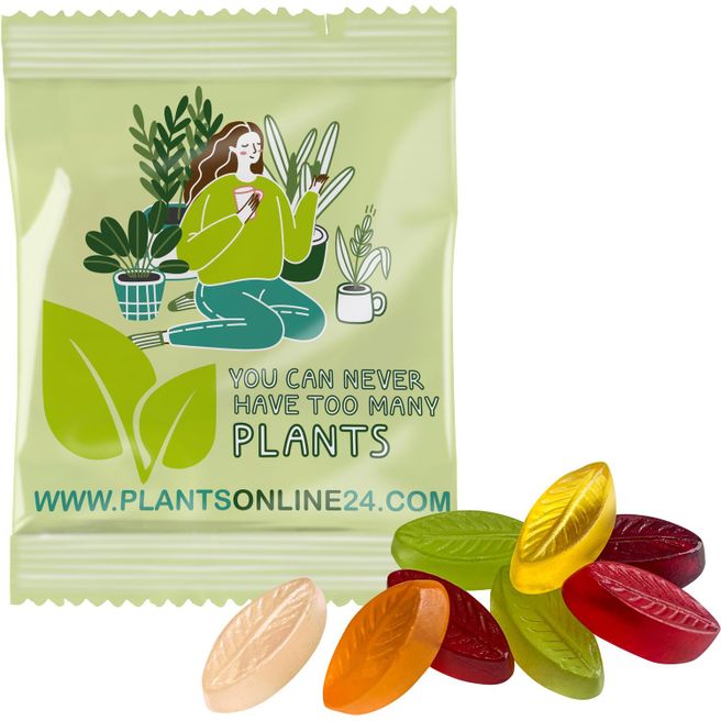 Fruchtgummi INDIVIDUELL 20 g, VEGAN im konventionellen Tütchen