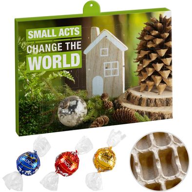 Produktabbildung Premium Marken-Adventskalender PAPIER mit Lindt Lindor Kugel Mix Premium Marken-Adventskalender PAPIER mit Lindt Lindor Kugel Mix