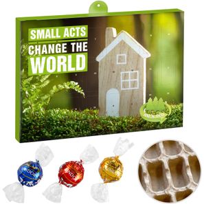 Premium Präsent-Adventskalender "Eco" mit Lindt Lindor Kugel Mix