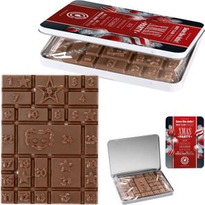 Adventskalender MINI Dekordose - Standard-Adventskalender-Schokoladentafel