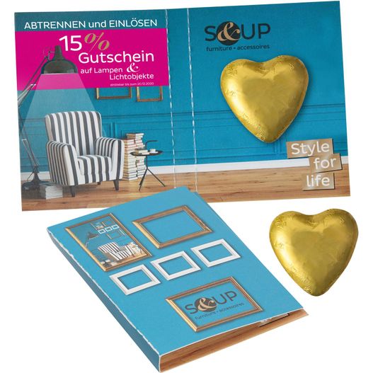 Süßes Briefchen mit Schokoladenherz (Bild 1)