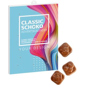 Classic Schoko Adventskalender im Hochformat  - kleine Menge