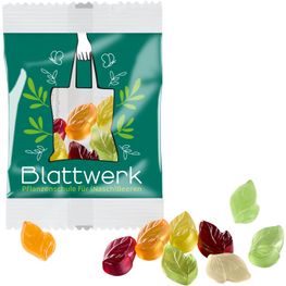 VEGANE Fruchtgummi STANDARD-Formen 10 g im kompostierbaren Tütchen