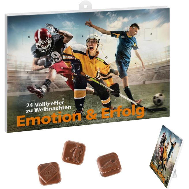 Produktabbildung Sport-Adventskalender, Fußballmotive Sport-Adventskalender, Fußballmotive