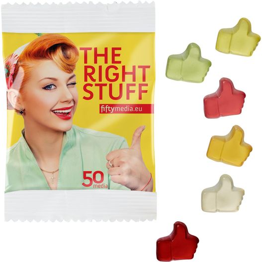 Fruchtgummi STANDARD 10 g im kompostierbaren Tütchen (Bild 1)