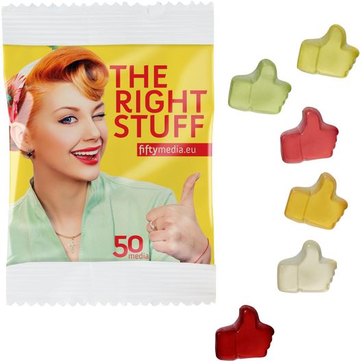 Fruchtgummi STANDARD-Formen 10 g im kompostierbaren Tütchen (Bild 1)