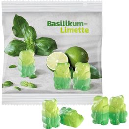 Vegane Basilikum-Limetten Bärchen im kompostierbaren Tütchen