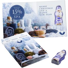 Produktabbildung Süßes Briefchen mit Milka Mini Weihnachtsmann Süßes Briefchen mit Milka Mini Weihnachtsmann