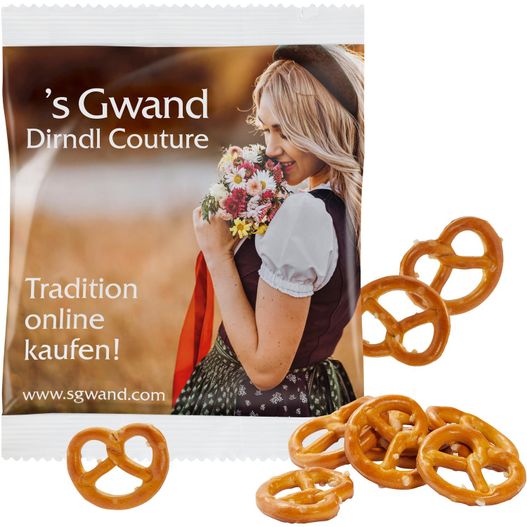 Mini Salz-Brezeln im kompostierbaren Tütchen (Bild 1)