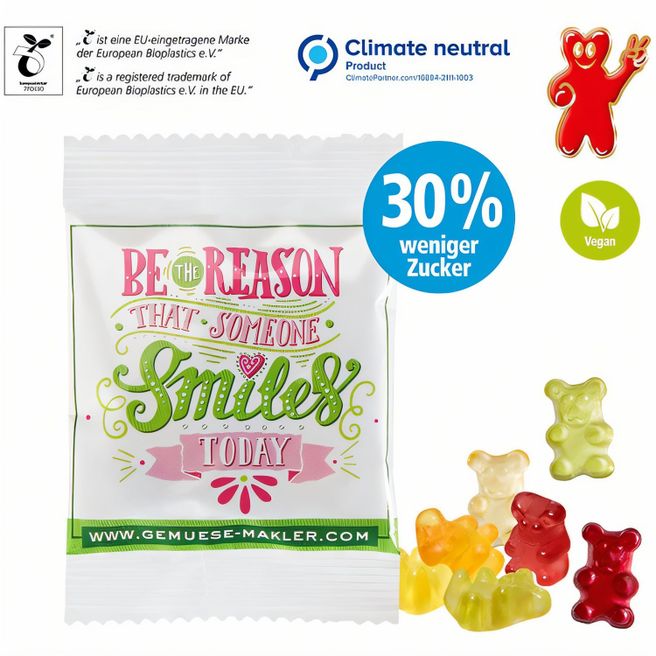 Vegane Smart-Bärchen im kompostierbaren Tütchen