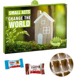 Produktabbildung Premium Präsent-Adventskalender "Eco" mit kinder Minis Mix Premium Präsent-Adventskalender "Eco" mit kinder Minis Mix