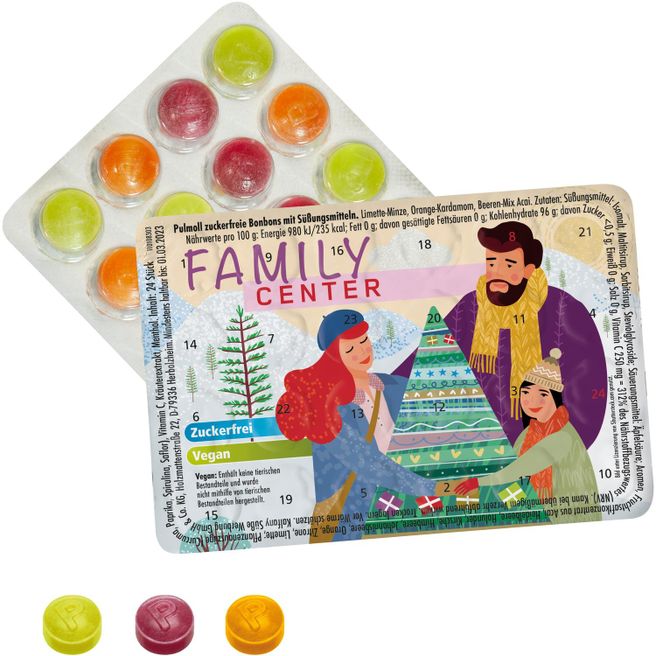 Produktabbildung Kleinster (Advents-)Kalender der Welt mit Pulmoll Kleinster (Advents-)Kalender der Welt mit Pulmoll