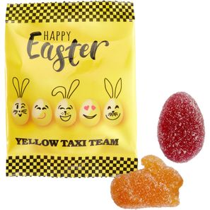 Veganes Ostergelee im konventionellen Tütchen