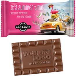 Schoko-Sondermotiv L in konventionellem Flowpack