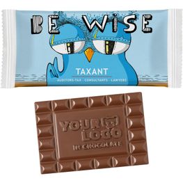 Schoko-Sondermotiv L im Papierflowpack