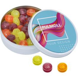 Produktabbildung XL Taschendose mit Pulmoll Fruchtmischung - kleine Menge XL Taschendose mit Pulmoll Fruchtmischung - kleine Menge