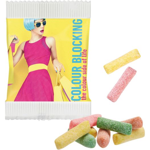 Mini HITSCHIES Kaubonbons Sauer MIX im Papiertütchen (Bild 1)