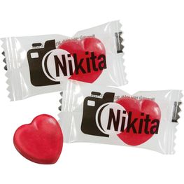 Produktabbildung Herz-Bonbons im Flowpack Herz-Bonbons im Flowpack